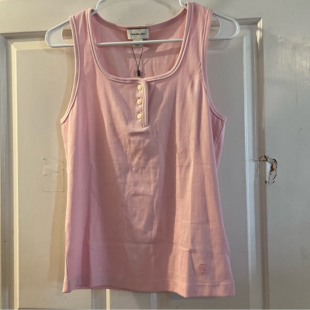 Calvin Klein Light Pink Tank Top - Picture 1 of 2